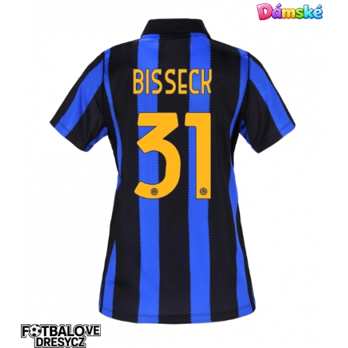 Inter Milan Yann Bisseck #31 Dámské Domácí Dres 2026-27 Krátký Rukáv Inter Milan Yann Bisseck #31 Dámské Domácí Dres 2026-27 Krátký Rukáv